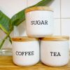 coffee tea sugar label set